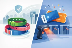 Custom Wristbands vs Printed Tickets for Entry