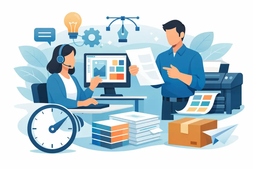 Design Support for Print Orders That Saves Time